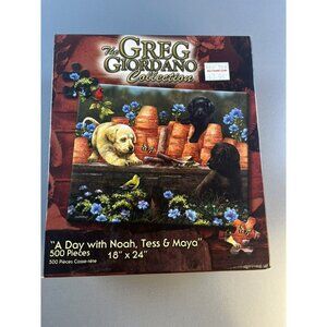 Greg Giordano Collection 500 Piece Jigsaw Puzzle "Noah, Tess & Maya"  New